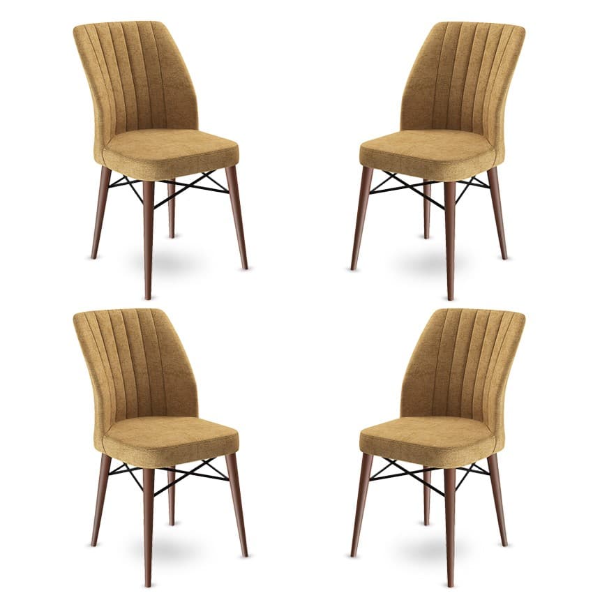 Súprava stoličiek (4 kusy) Flex - Cappuccino, Brown 1
