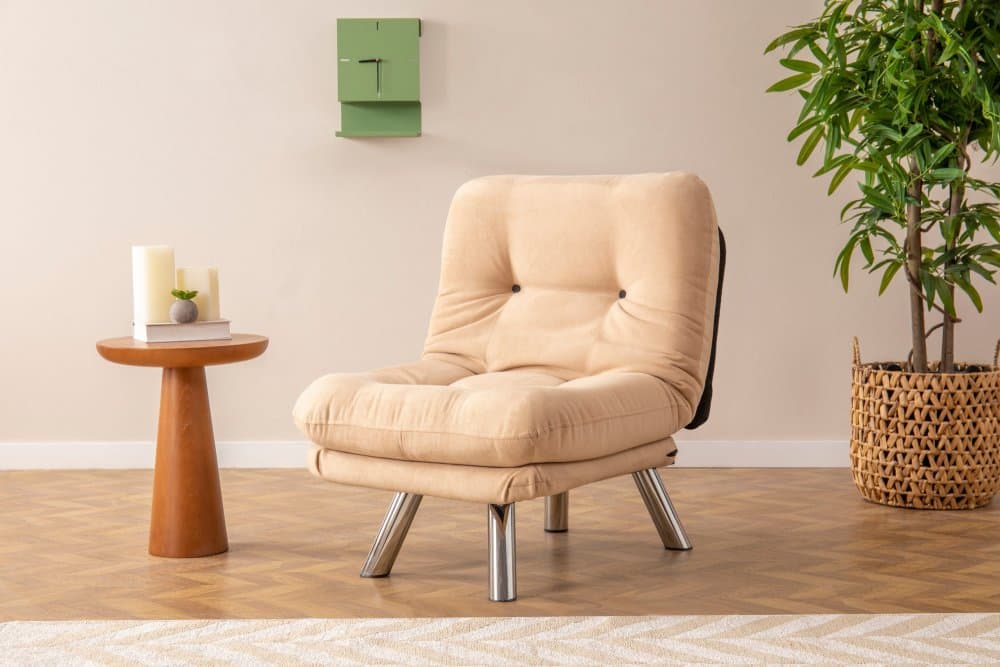Rozkladacie kreslo Misa Small Solo - Cream 1