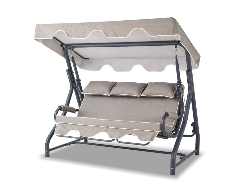 Garden Triple Swing Chair Salvia - Anthracite, Grey 1