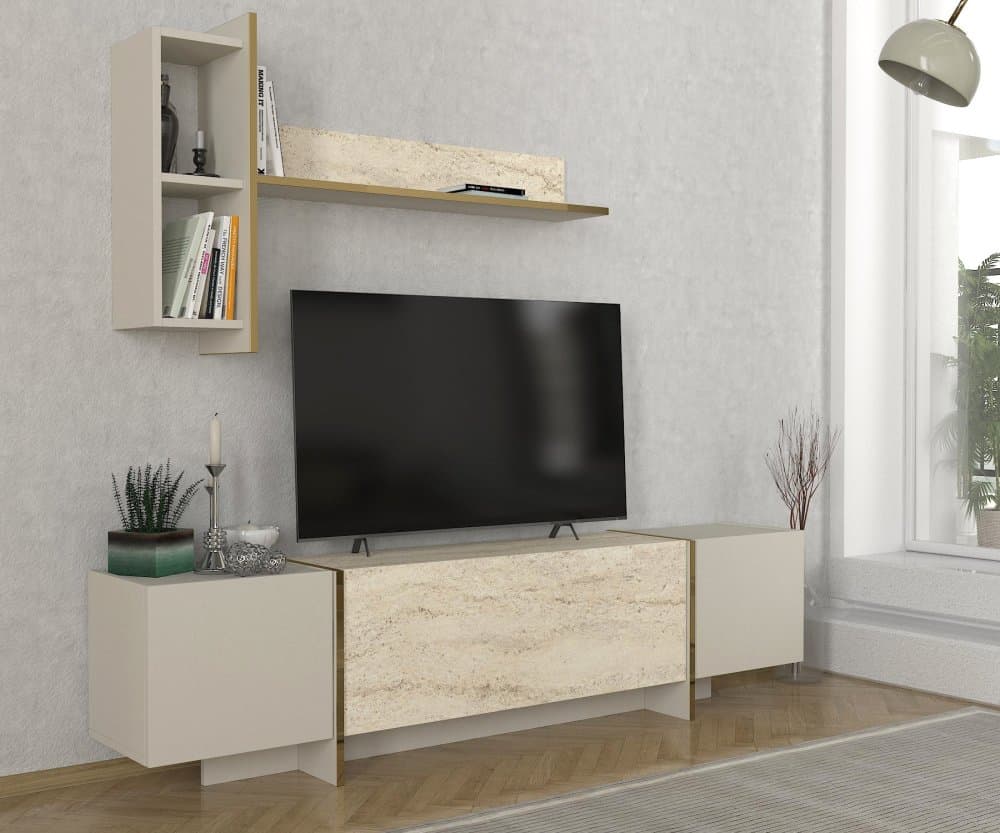 TV skrinka / Obývacia stena Veyron - Travertine 1