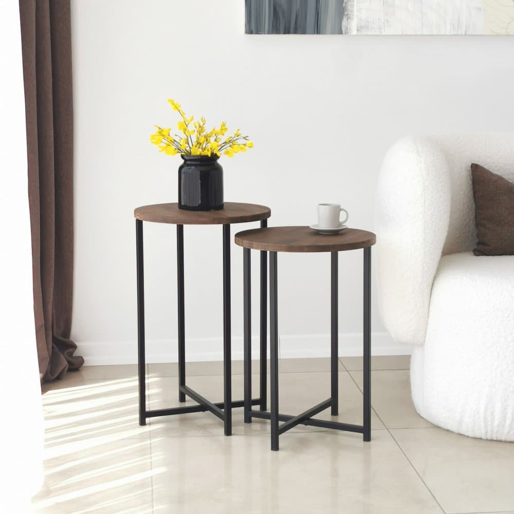 Konferenčný stolík Neta Set - Walnut 1