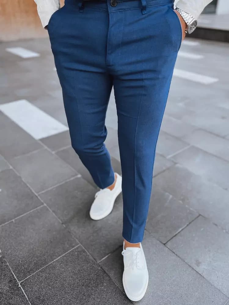 Elegantné bavlnené chinos nohavice skl.40 1