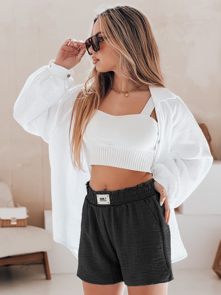 Dámske voľnočasové šortky OWN STYLE čierne SY0451 1
