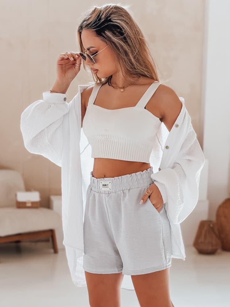 Dámske letné šortky OWN STYLE sivé SY0454