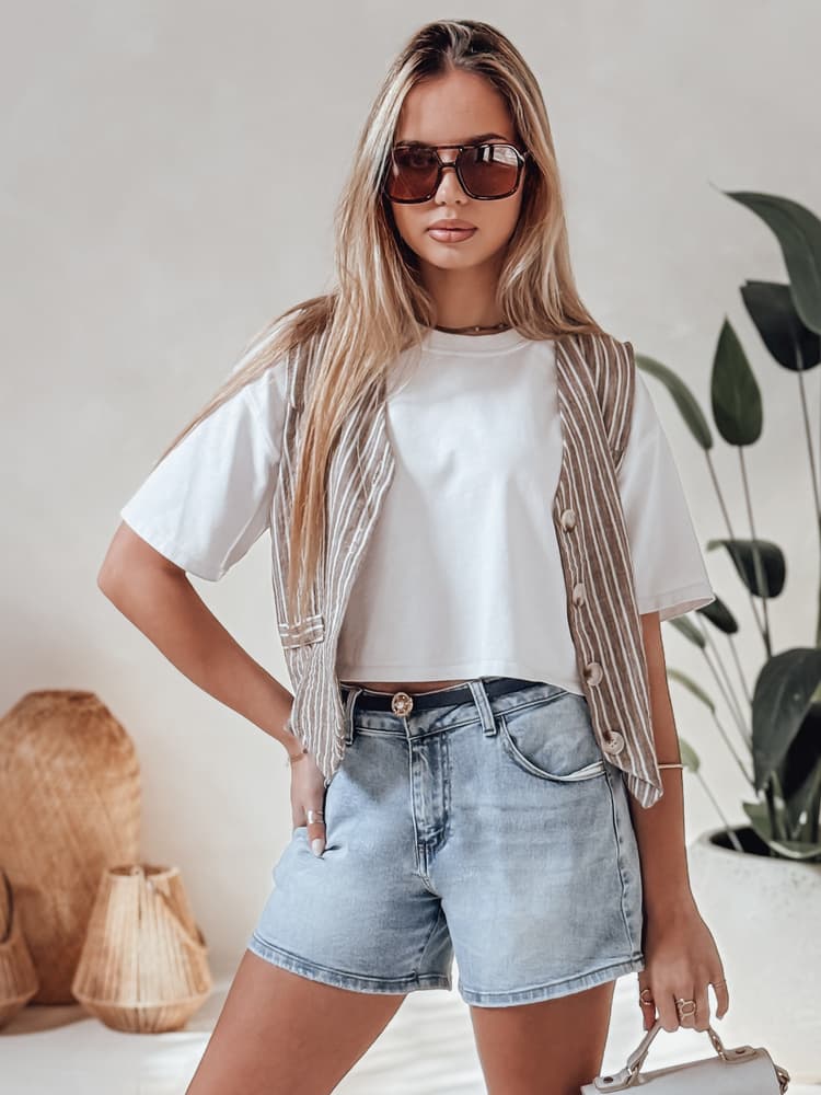 Dámske jeansové šortky HELLO JEAN modré SY0481 1