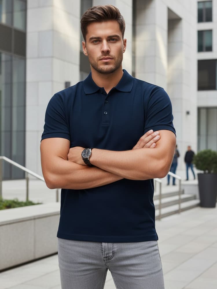 Pánske polo tričko Granátová farba DSTREET PX0553
