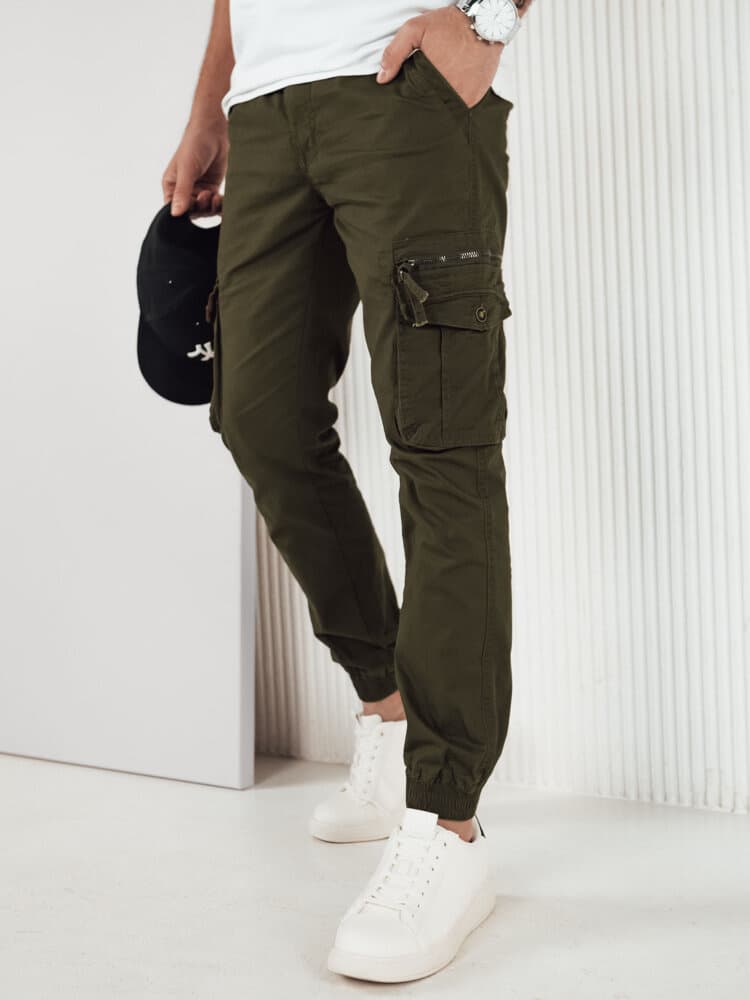 Zelené jogger nohavice Dstreet UX4178 1