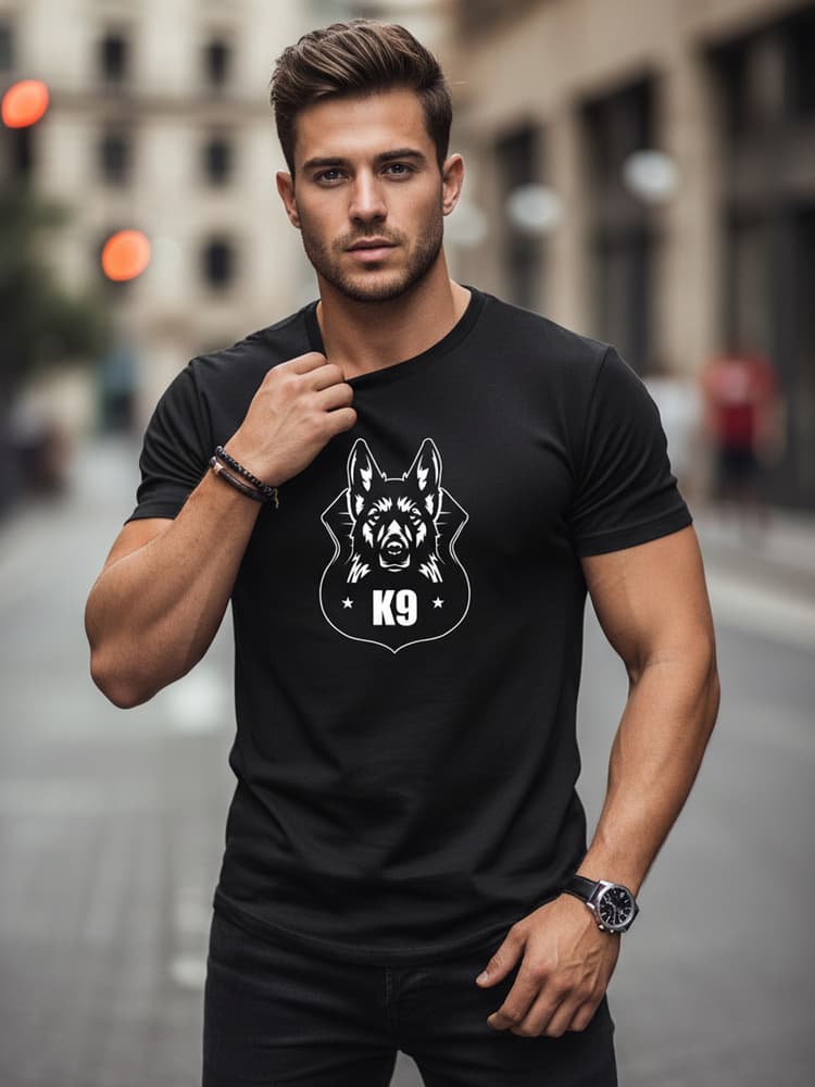 Pánske tričko s potlačou K9 NX082R 1