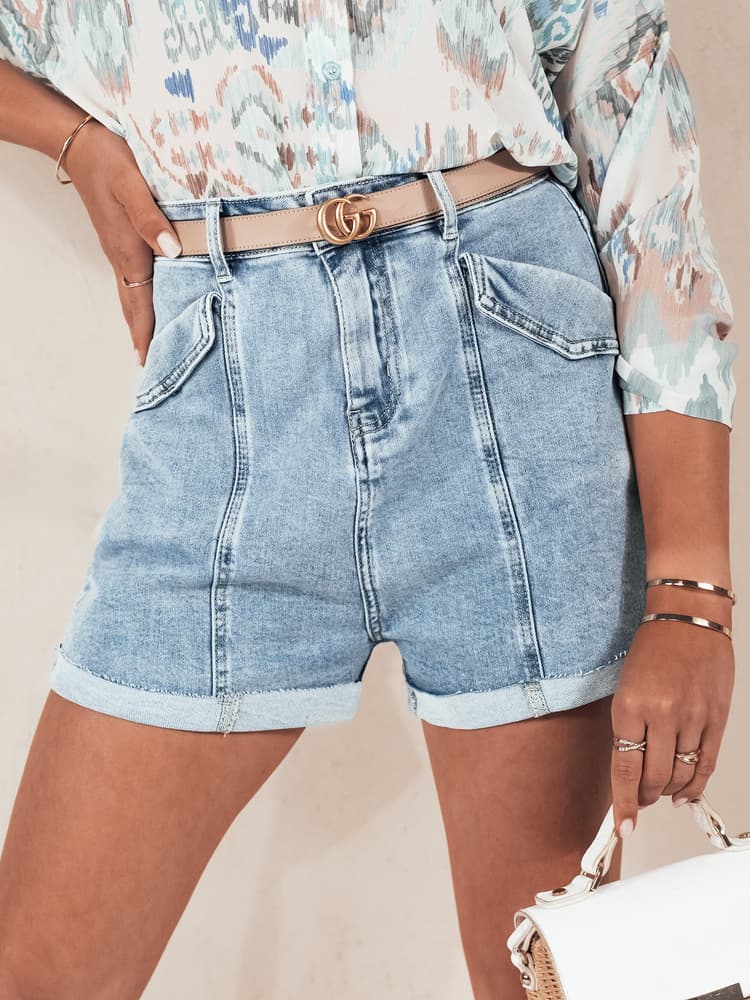 Dámske jeansové šortky DENIMCUTS modré SY0334