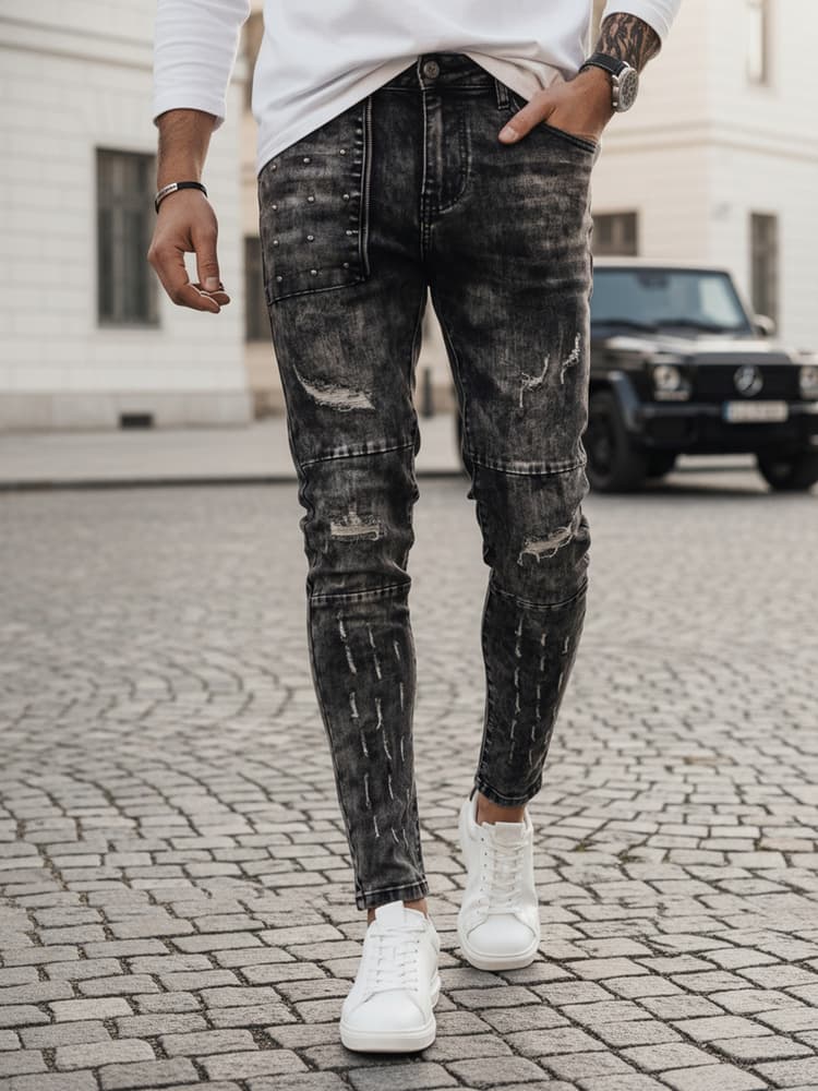 Pánske rifľové nohavice DSTREET UX4146 1