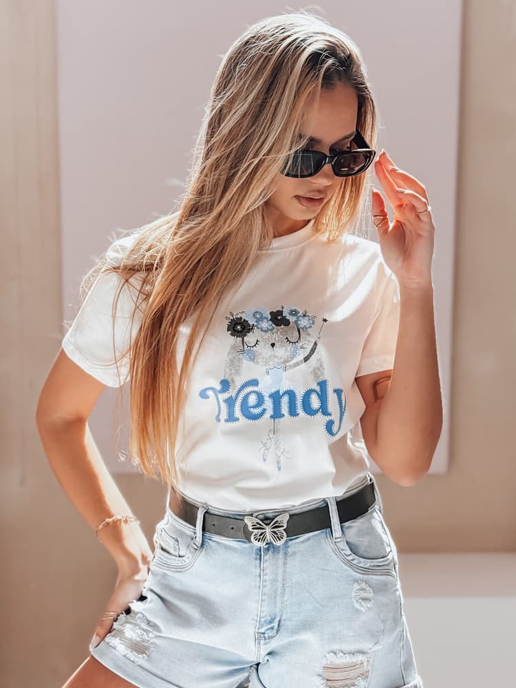 Dámske tričko TRENDY BUNNY biele RY2906