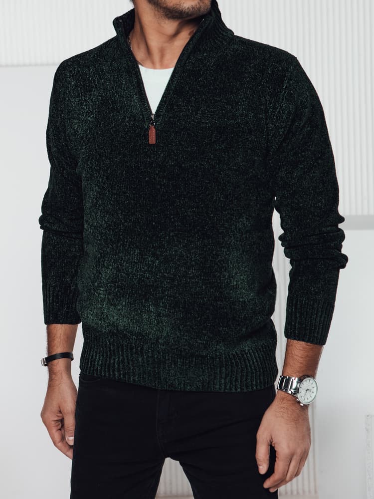 Pánsky zelený sveter Dstreet WX2239 1