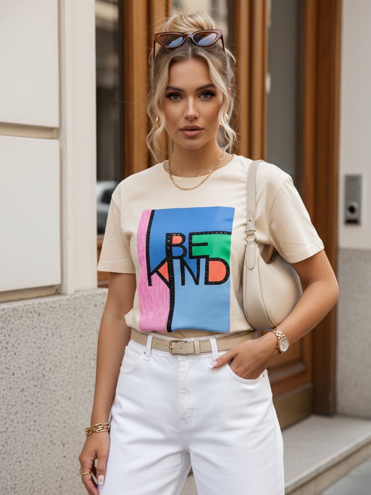 Dámske tričko KINDBE broskyňové RY2615 1