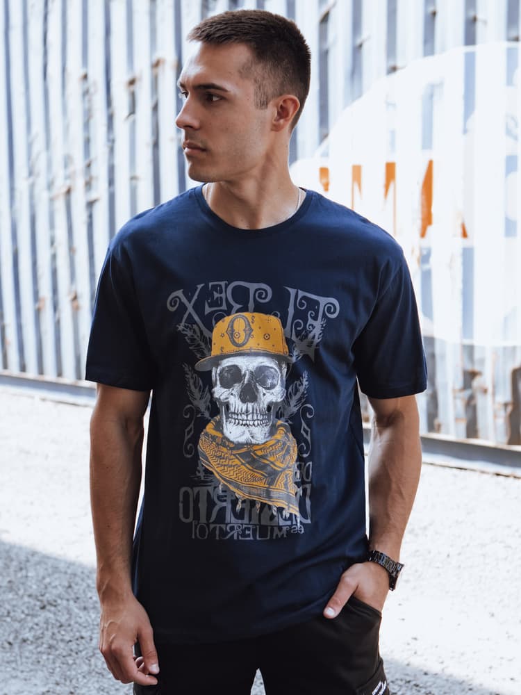 Pánske tričko s potlačou Farba granátová DSTREET RX5618