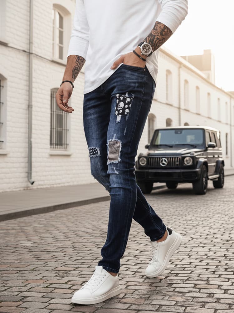 Pánske rifľové nohavice DSTREET UX4148 1