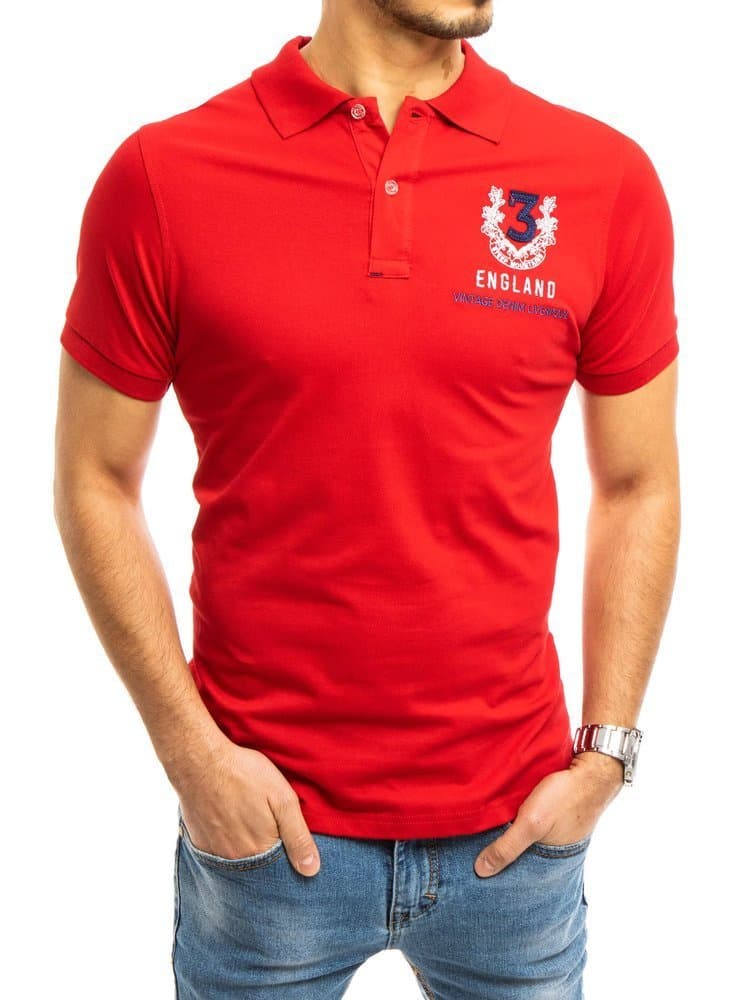 Červené pánske POLO tričko. 1