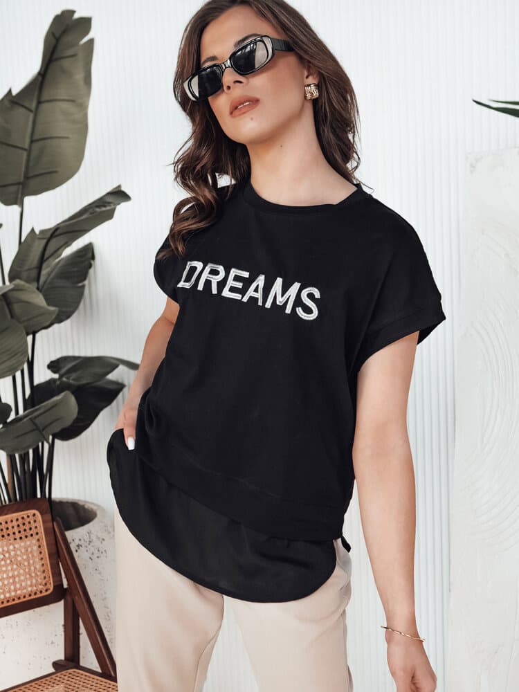 Dámske tričko DREAMY čierne RY2523