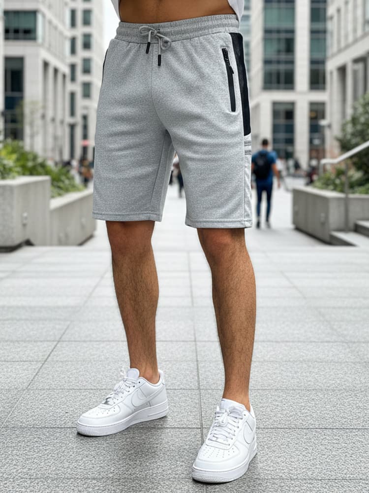 Pánske kraťasy športové Farba Biely DSTREET SX2256 1