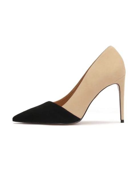 Two-tone suede stilettos 1