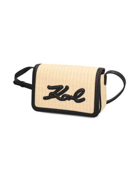 K/SIGNATURE RAFFIA CROSSBODY 1