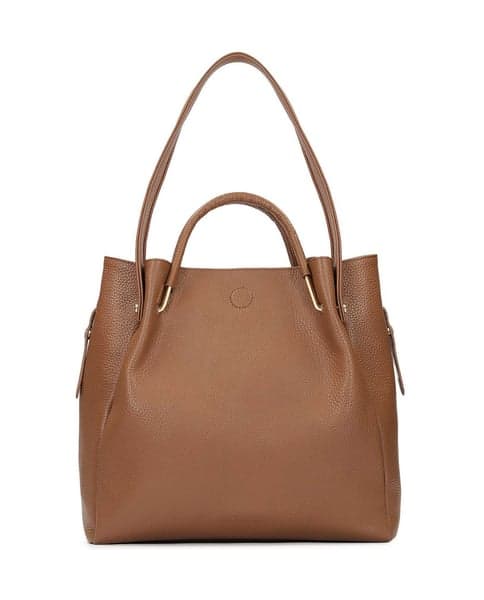 Large brown handbag with original handles 1