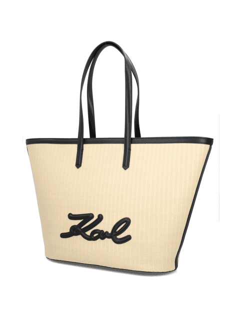 K/SIGNATURE RAFFIA MD TOTE 1