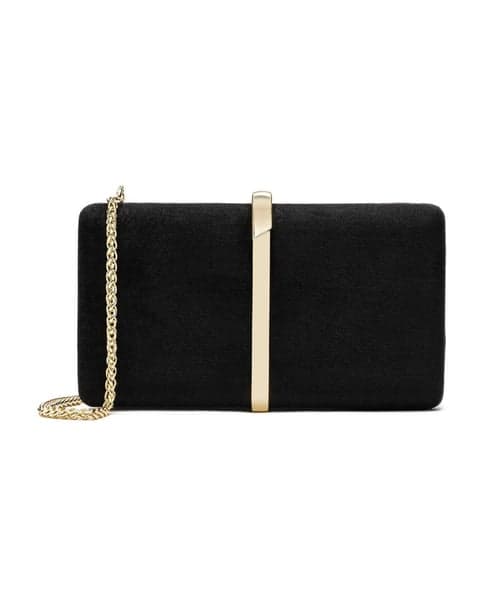 Ladies black clutch bag 1
