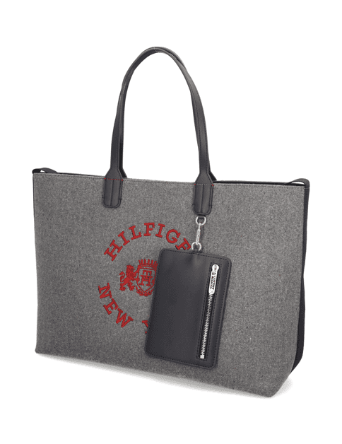 ICONIC TOMMY TOTE WOOL LOGO 1