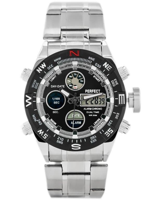 Pánske hodinky PERFECT ZEUS - A890 (zp257a) - silver skl.1 1