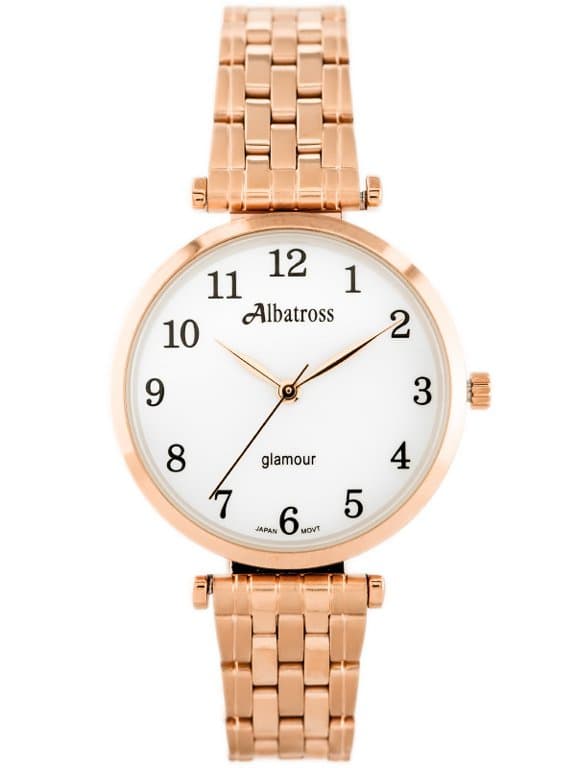 Dámske hodinky Albatross Glamour ABBB97 (za537c) rose gold/white