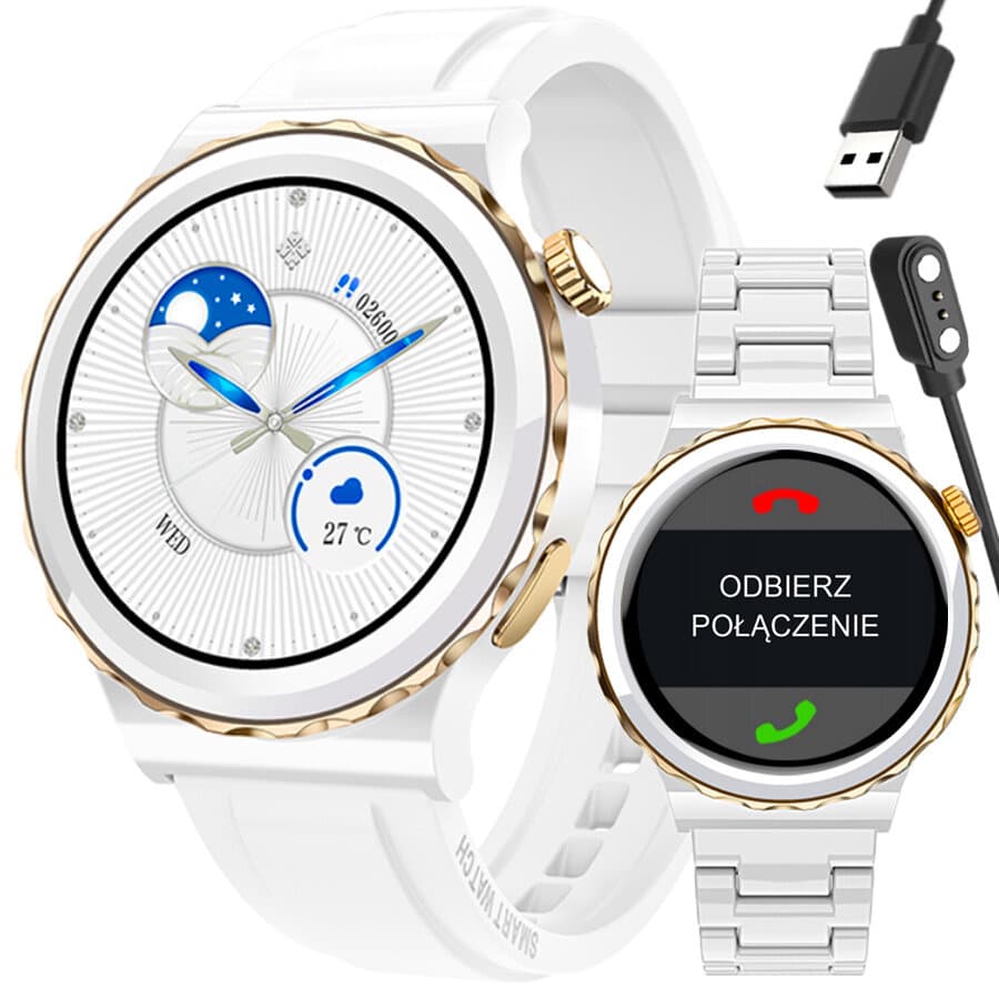 Dámske smartwatch I Rubicon RNCE92 - volania, CERAMIKA (sr038d) 1