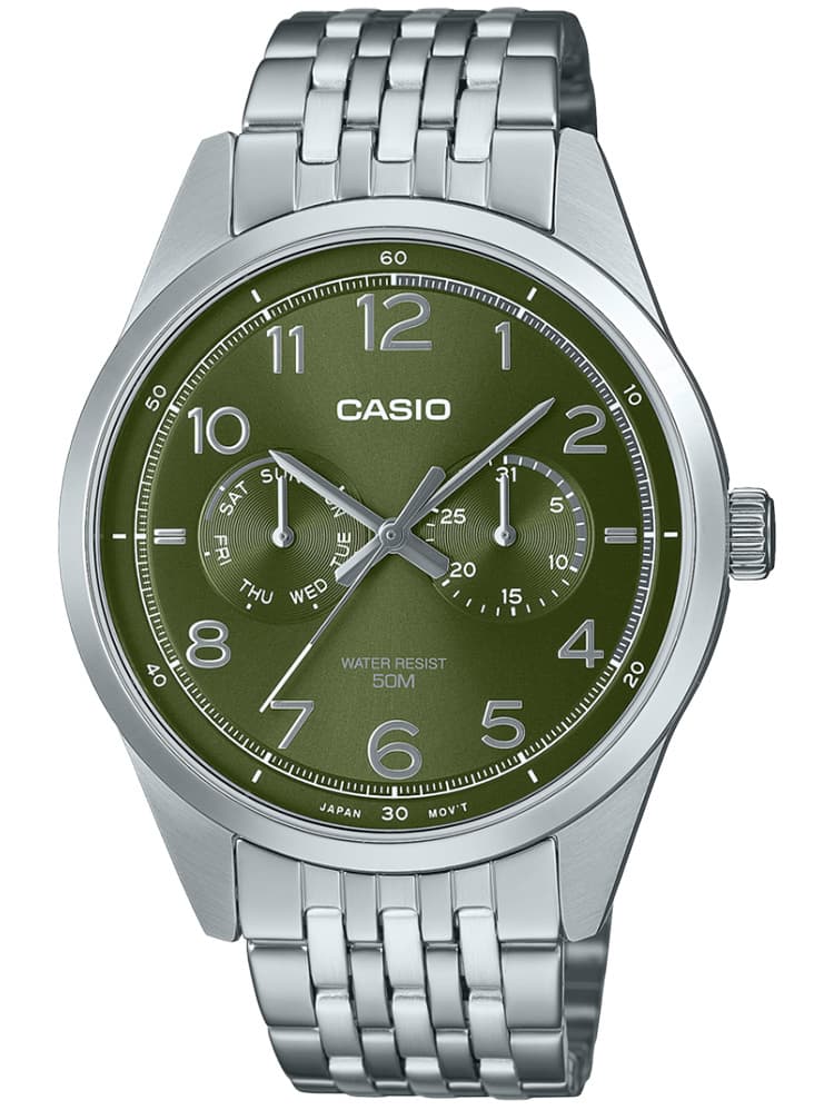 PÁNSKE HODINKY CASIO MTP-E340D-3A (zd264c) + KRABIČKA 1