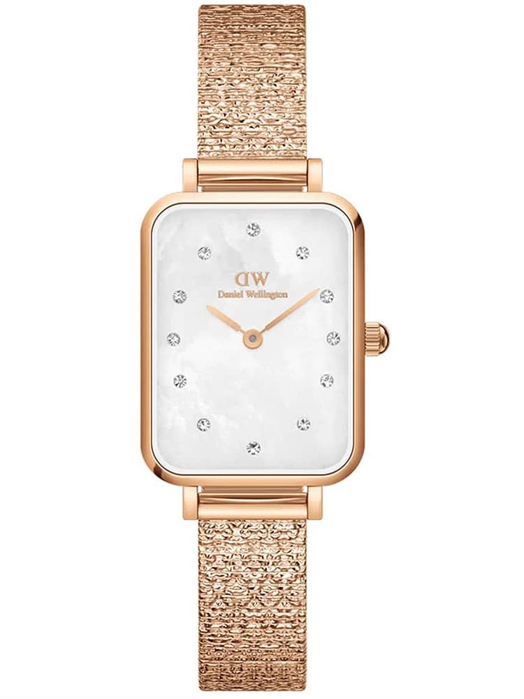 Dámske hodinky Daniel Wellington Quadro Lumine lisovaný klavír 20mm DW00100578 s krabičkou (zw519b)