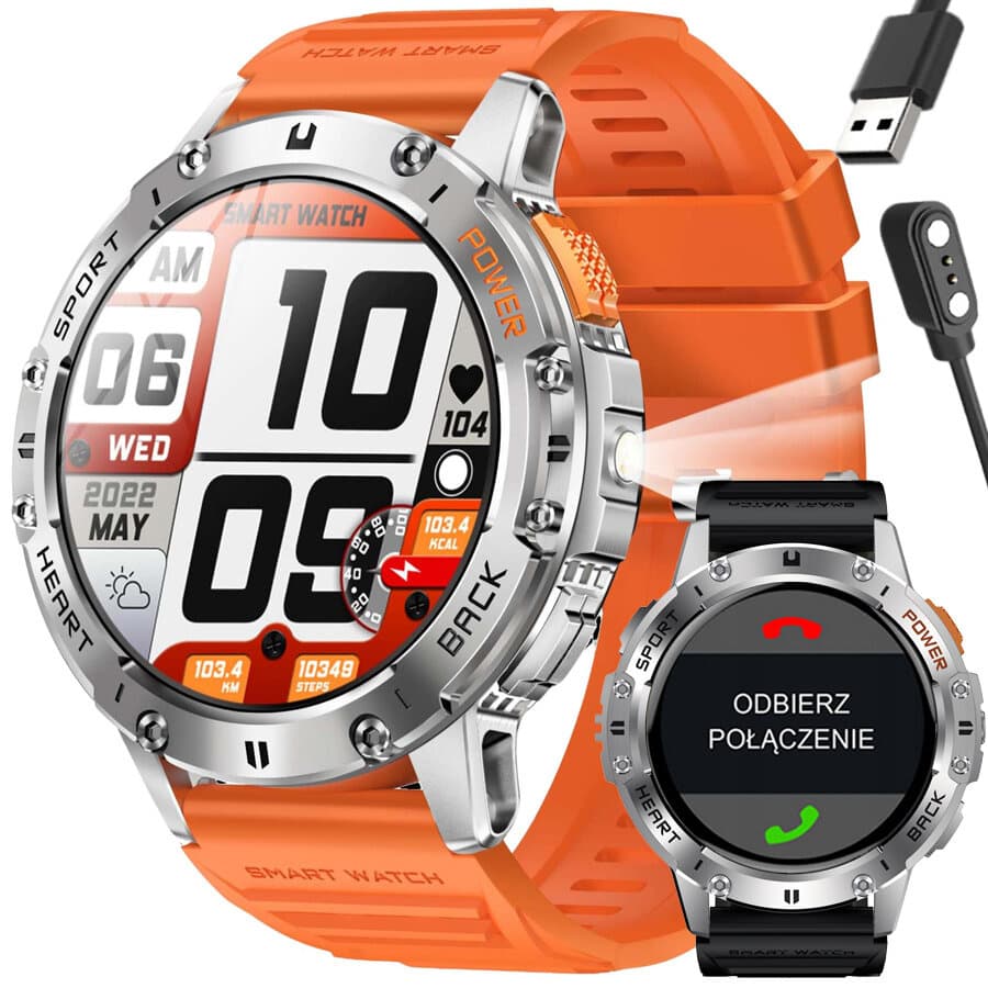 GRAVITY GT22-4 PÁNSKE INTELIGENTNÉ HODINKY - AMOLED, PRÍDAVNÝ REMIENOK (sg030d) 1
