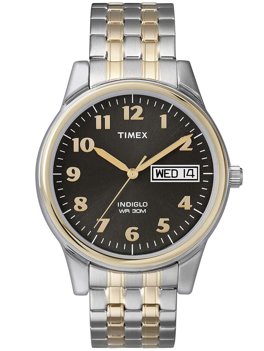 TIMEX Charles dvojfarebné T26481 INDIGLO PÁNSKE HODINKY + KRABIČKA 1