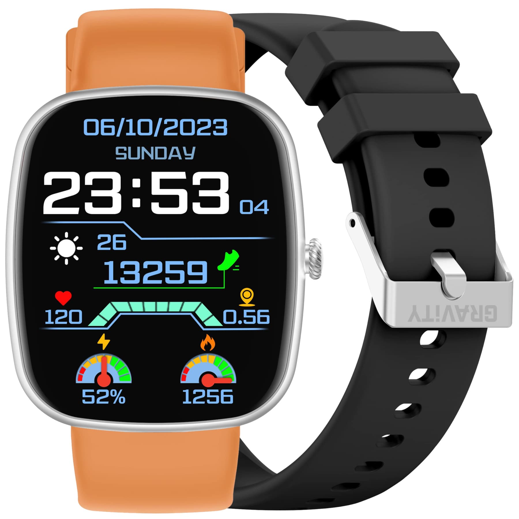 INTELIGENTNÉ HODINKY UNISEX GRAVITY GT18-4 - BLUETOOTH KONVERZÁCIE, ĎALŠÍ REMIENOK (sg036d) 1
