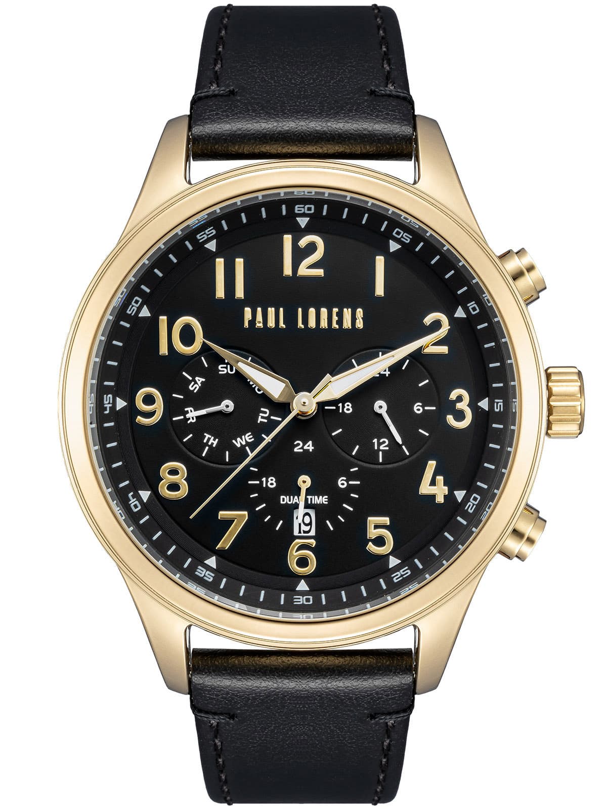 PÁNSKE HODINKY PAUL LORENS - PL20011A-1A2 (zg378a) + KRABIČKA 1