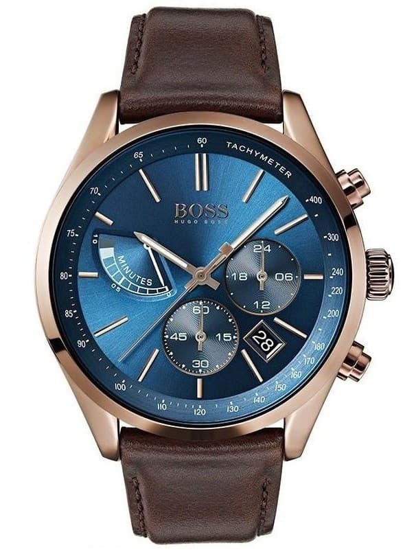 Pánske hodinky Hugo Boss 1513604 Grand Prix s koženým remienkom a boxom 1