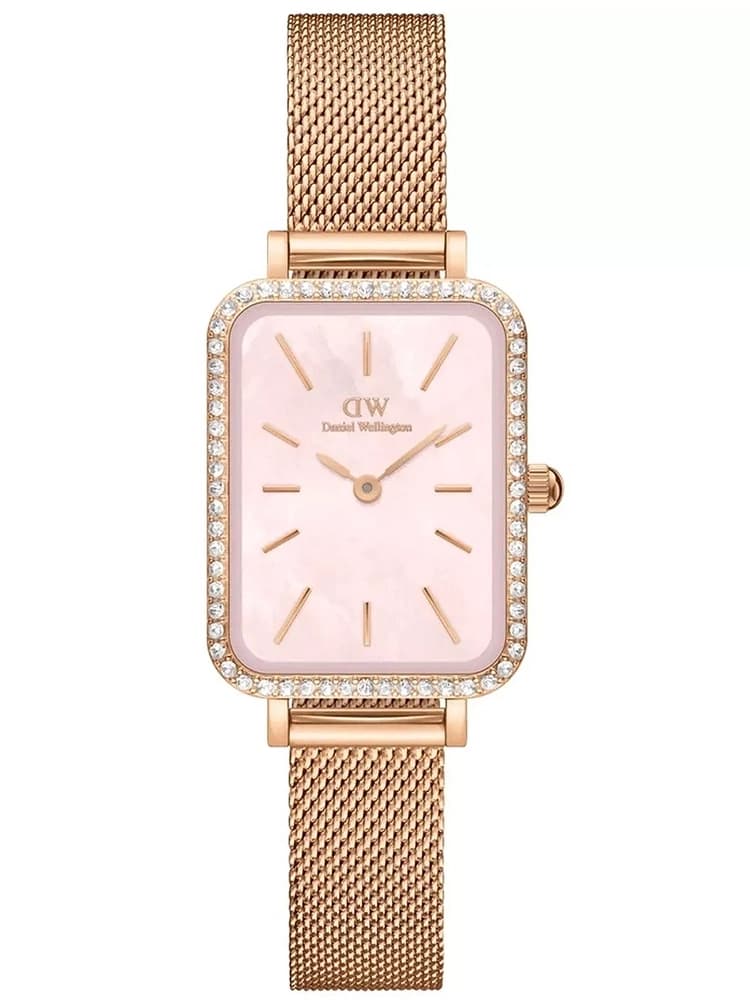Dámske hodinky Daniel Wellington Quadro Lumine Bezel Melrose Pink DW00100669 s krabičkou (zw519j) 1