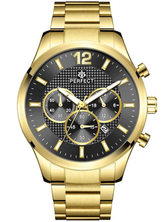 Pánske hodinky PERFECT CH01M - CHRONOGRAF (zp355g) + BOX 1