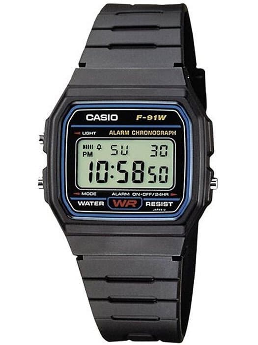 Pánske hodinky CASIO F-91W-1YER (zd086a) - Retro 1
