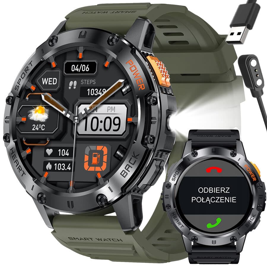 GRAVITY GT22-5 PÁNSKE INTELIGENTNÉ HODINKY - AMOLED, PRÍDAVNÝ REMIENOK (sg030e)
