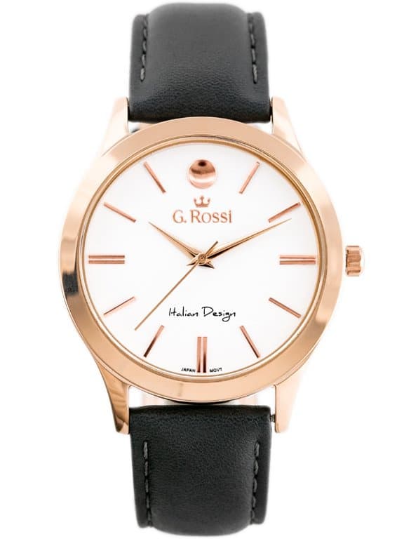 Dámske hodinky G. Rossi 10398A-3G3 (zg783g) r.g./gray