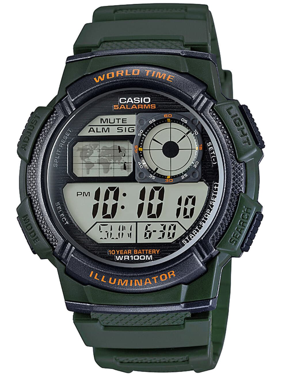 PÁNSKE HODINKY CASIO AE-1000W 3AVDF (zd073b) - SVETOVÝ ČAS + KRABIČKA 1