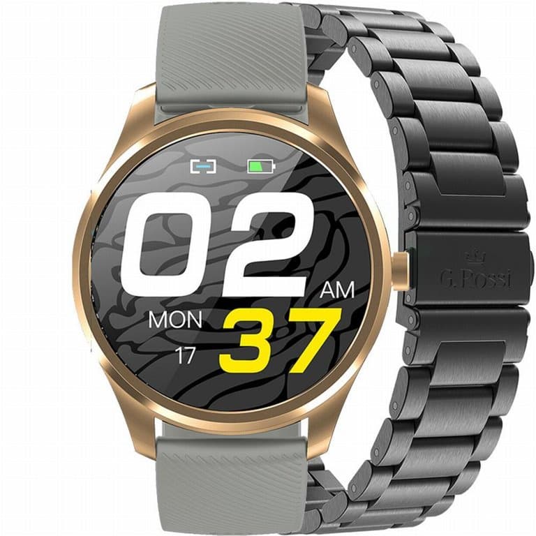 SMARTWATCH pánske G. Rossi SW012-5 gold/gray (sg007e)