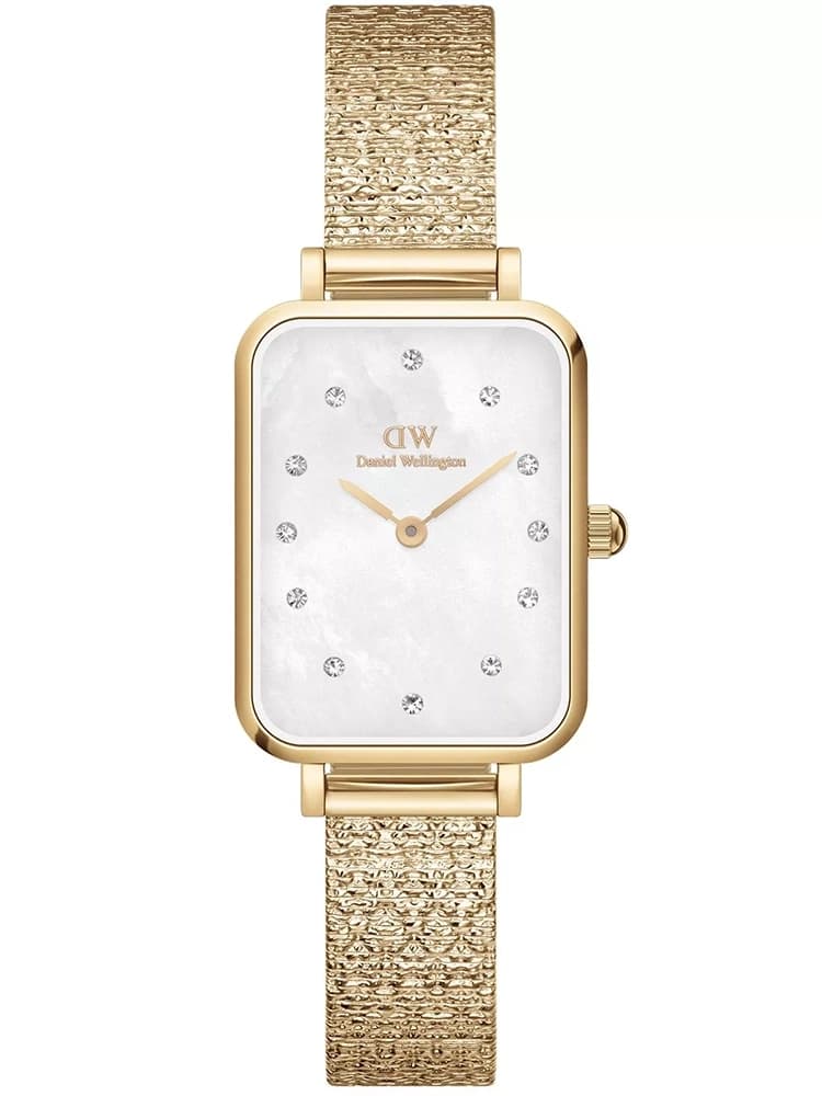 DÁMSKE HODINKY DANIEL WELLINGTON Quadro Lumine lisovaný klavír 20mm DW00100582 + BOX (zw519a) 1