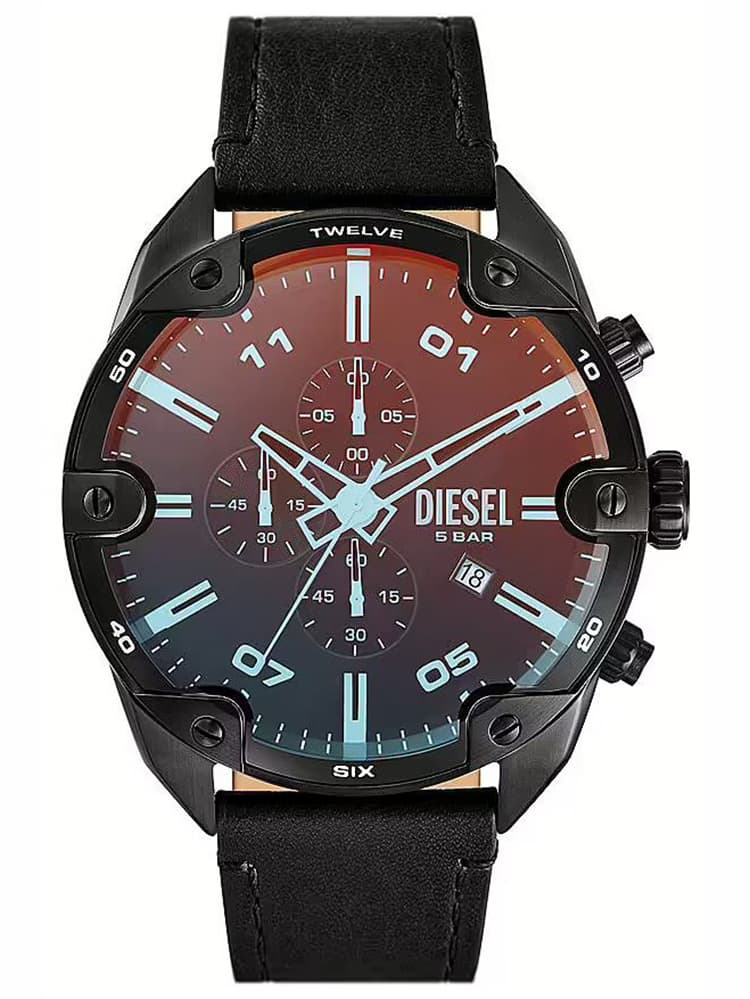 PÁNSKE HODINKY DIESEL Chronograf s hrotmi DZ4667 + KRABIČKA 1