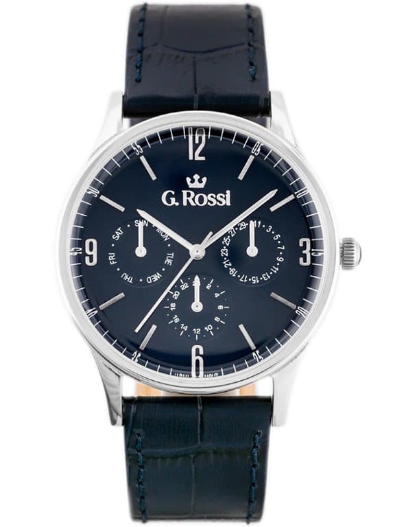 Hodinky G. ROSSI - 10737A-6F1 (zg258e) blue/silver 1