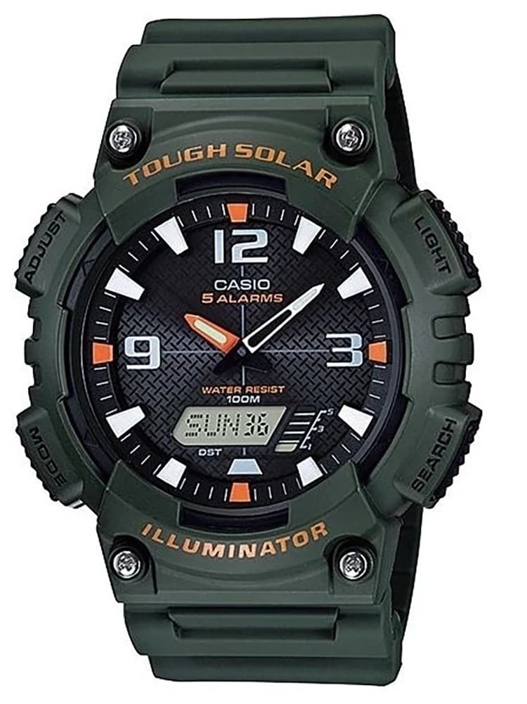 PÁNSKE HODINKY CASIO AQ-S810W-3AV (zd044k) - SOLÁRNE NAPÁJANIE + BOX