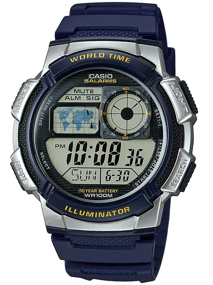 Pánske hodinky CASIO AE-1000W 2AV (zd073e) - WORLD TIME 1